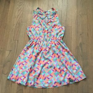 Geometric Pastel Summer Dress